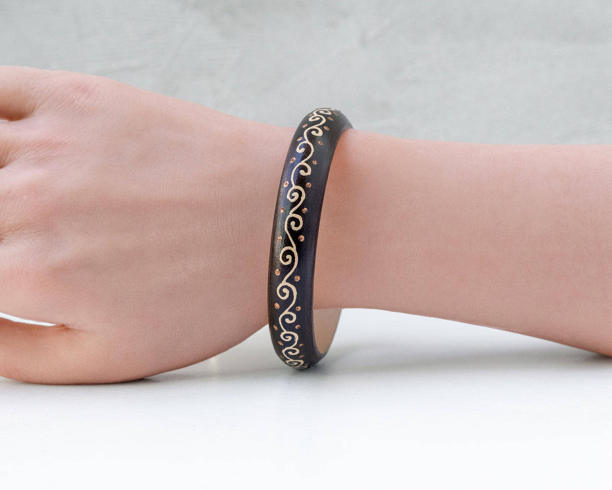 Bracelets joncs en bois 'Soleil d’Afrique'