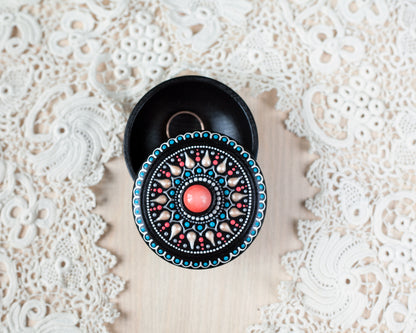 Round Box 'Coral Reef'