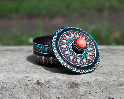 Round Box 'Coral Reef'