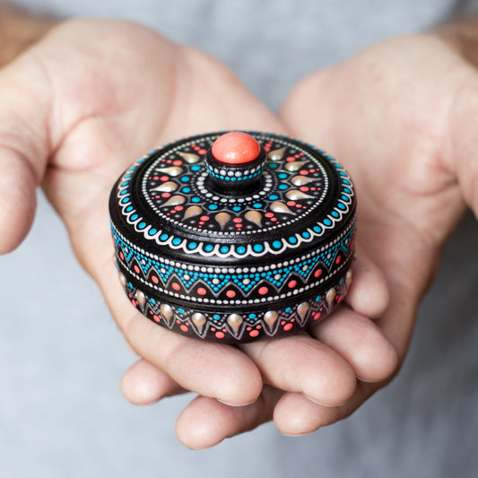 Round Box 'Coral Reef'