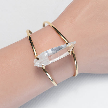 Bracelet en Quartz lémurien avec pointe