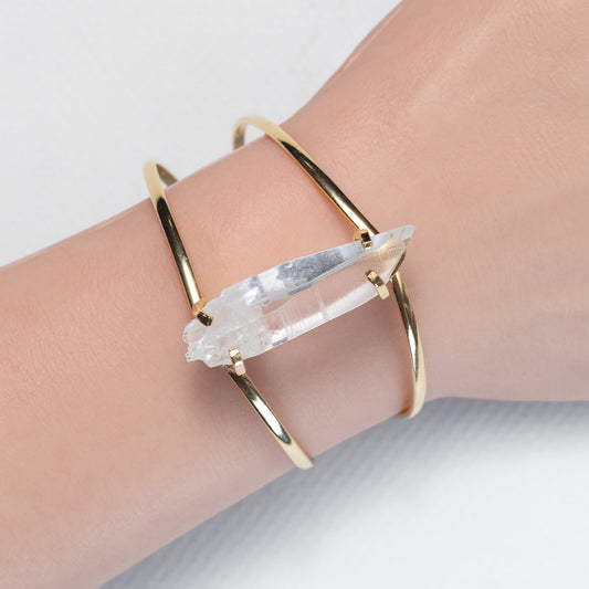 Bracelet en Quartz lémurien avec pointe