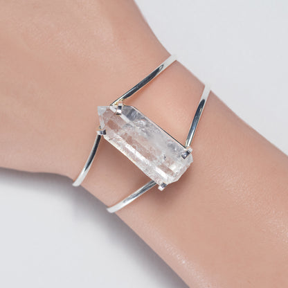 Bracelet en Quartz lémurien avec pointe