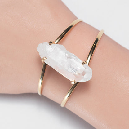 Bracelet en Quartz lémurien avec pointe
