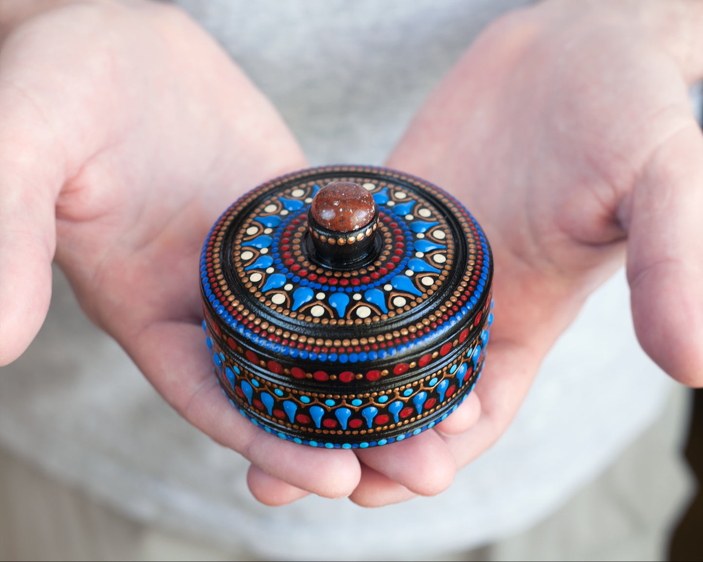 Round Box 'Ocean Sunset'