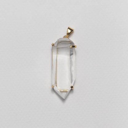 Pendentif en cristal facetté forme libre