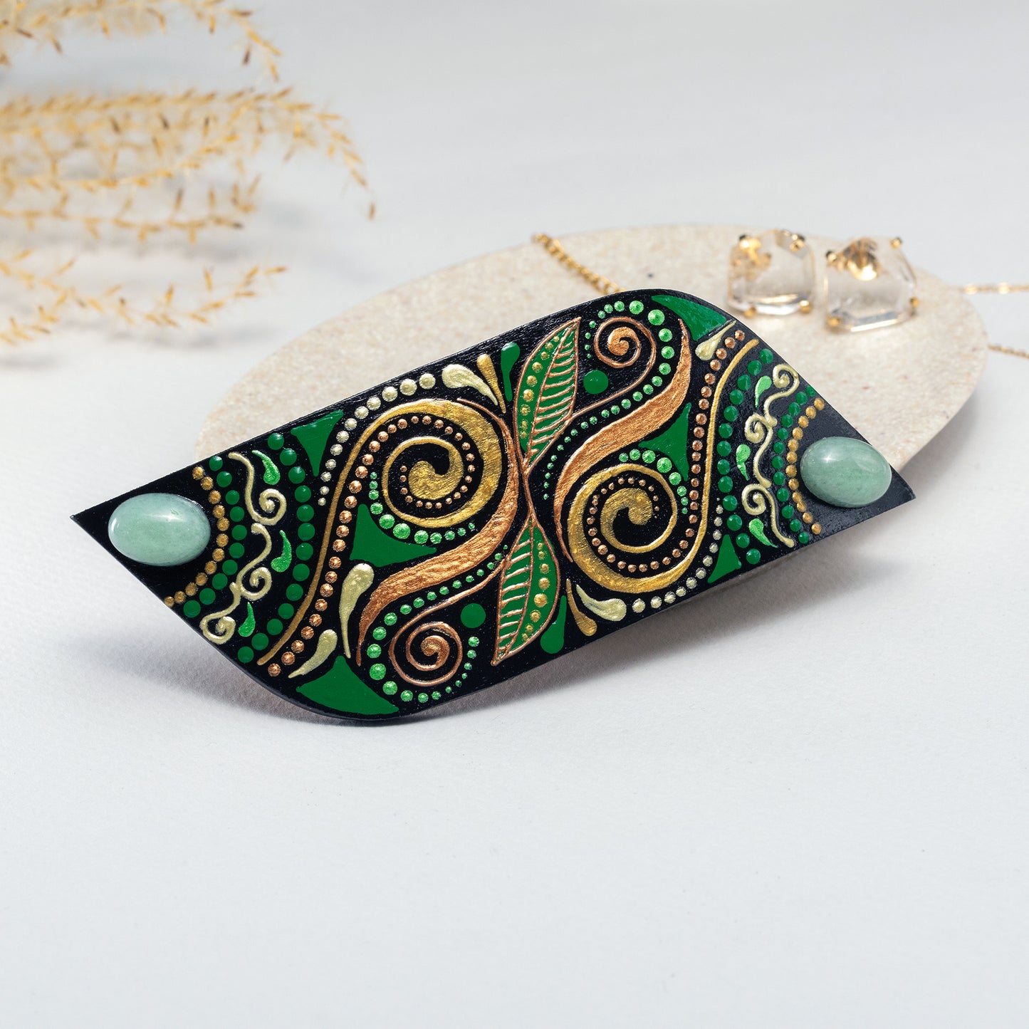 Barrette à cheveux 'Azurée'