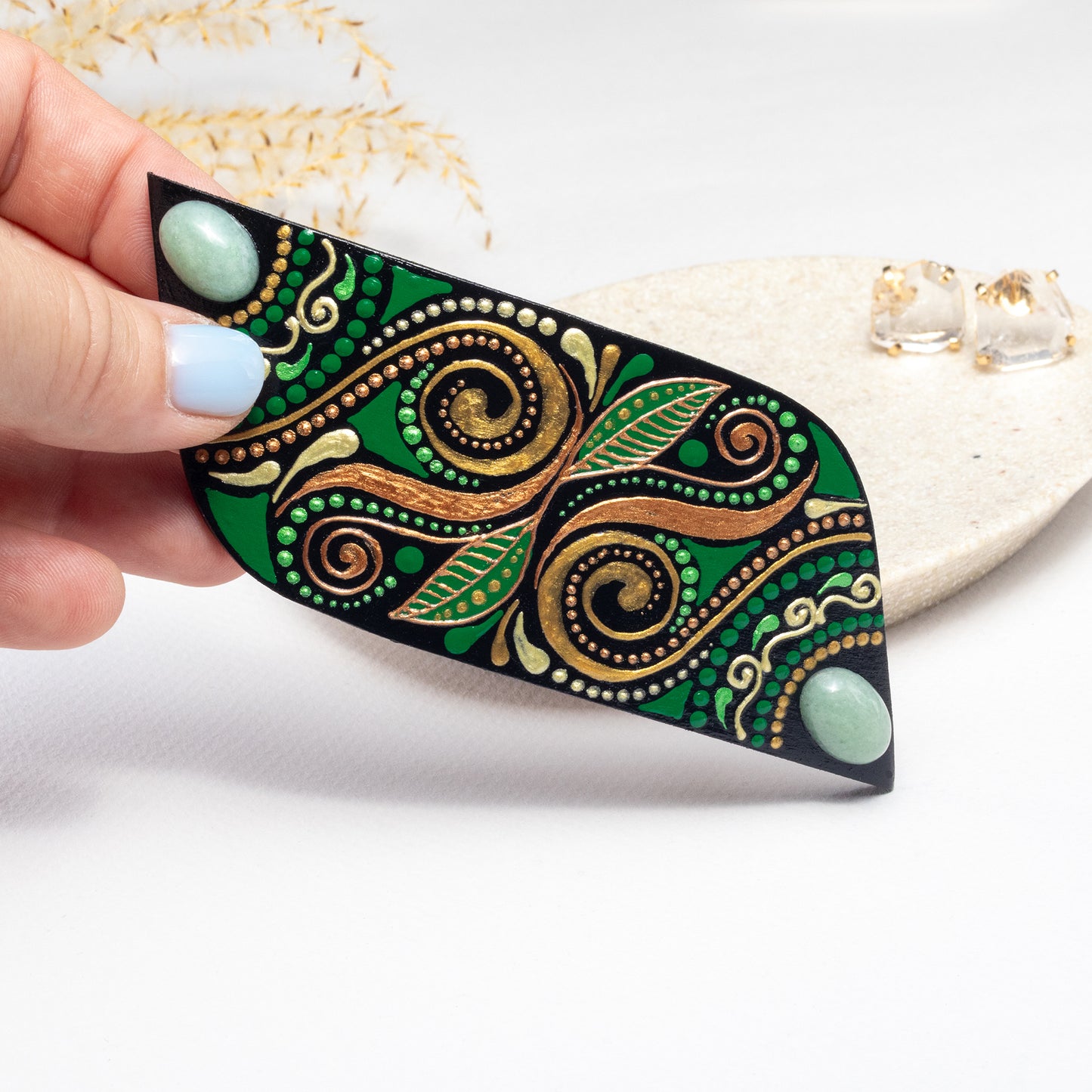 Barrette à cheveux 'Azurée'