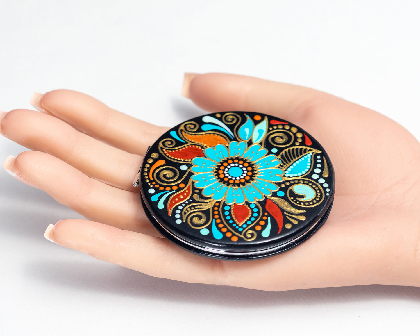 Miroir compact 'Jardin du soleil'