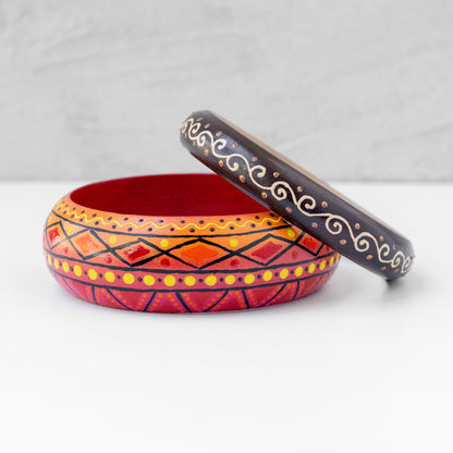 Bracelets joncs en bois 'Soleil d’Afrique'