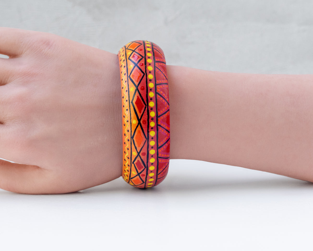 Bracelets joncs en bois 'Soleil d’Afrique'