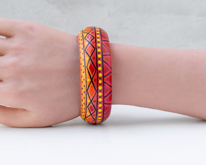 Bracelets joncs en bois 'Soleil d’Afrique'