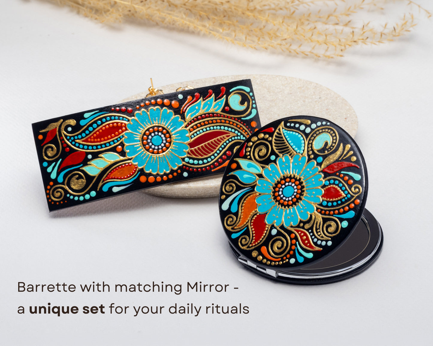 Barrette à cheveux 'Jardin du soleil'