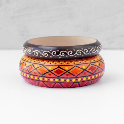 Bracelets joncs en bois 'Soleil d’Afrique'