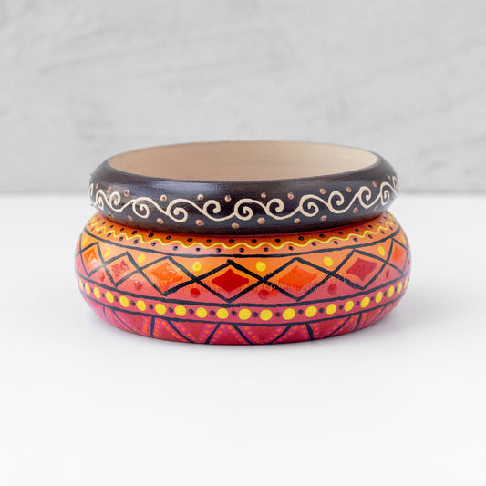 Wooden Bangles ‘African Sun’