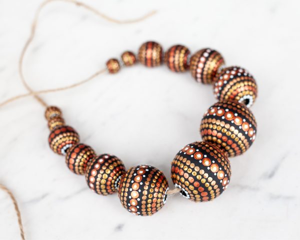 Dotted Gold Beads Set